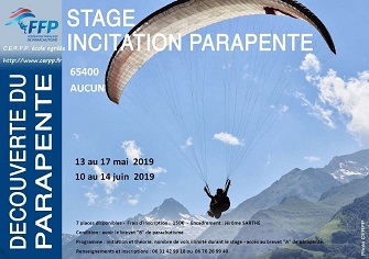 Stage incitation parapente